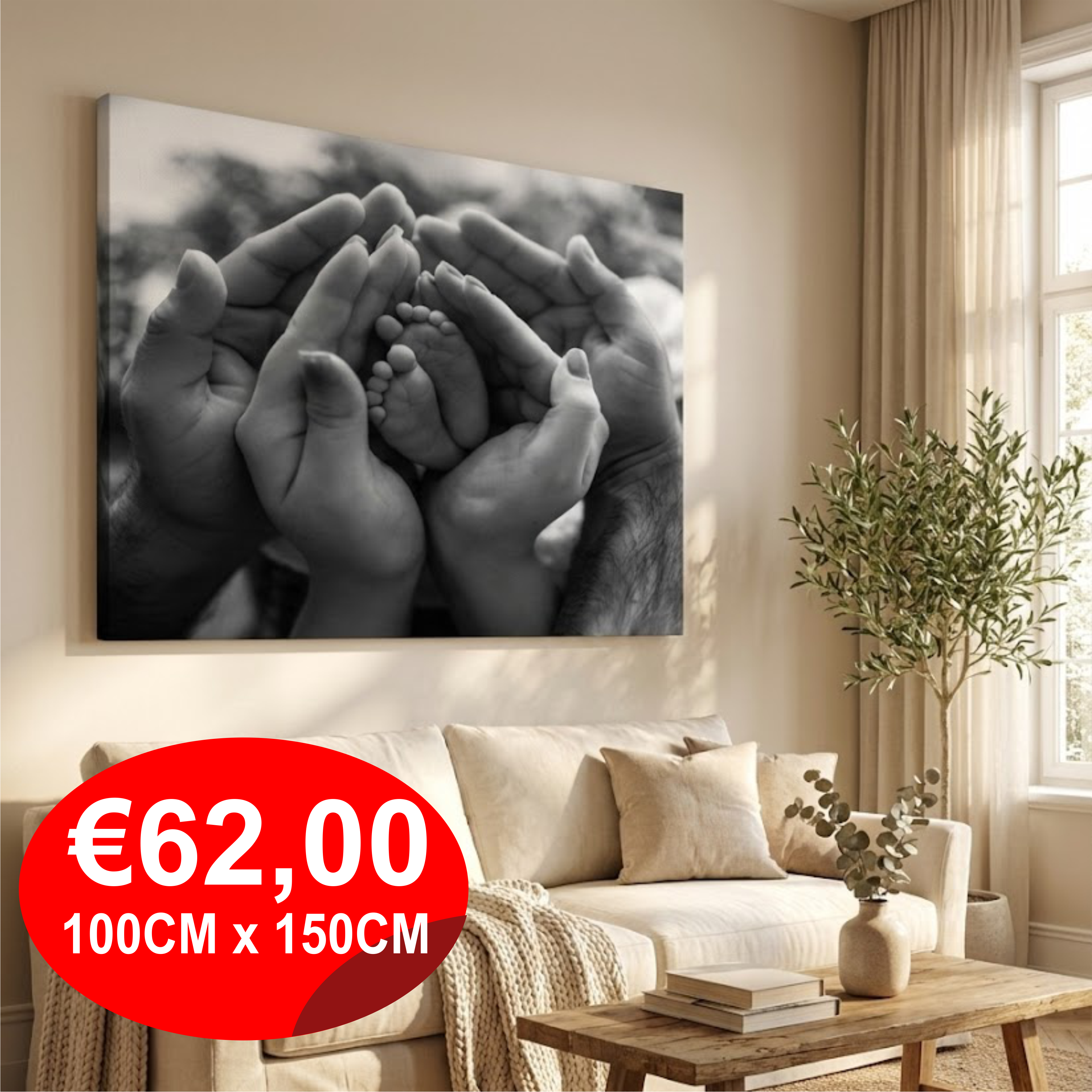 Individuali drobė 150cmx100cm